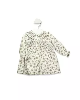 Платье для девочки зеленого цвета с цветочным принтом BABID, зеленый