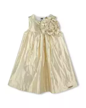 Платье для девочки золотого цвета без рукавов Karl Lagerfeld Kids, золотой