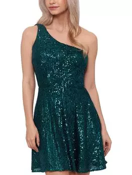 Платье для коктейля и вечеринки Juniors Womens Pockets Mini Blondie Nites, цвет emerald