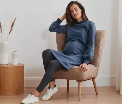 Платье для кормления/беременной Tchibo, голубь синий