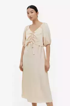 Платье для кормления на шнуровке H&M, бежевый