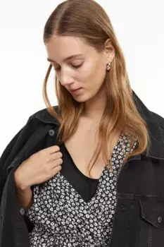 Платье для кормления с трансфером H&M, черный