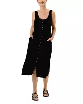 Платье для кормящих мам без рукавов Nom на пуговицах на пуговицах Nom Maternity, черный