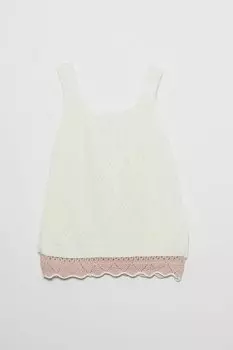 Платье для маленьких девочек с кружевной вышивкой и ремешками JackandRoy, крем