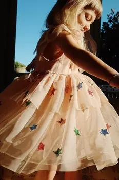 Платье для маленькой девочки Konges Sljd YVONNE FAIRY DRESS, бежевый