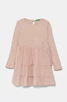Платье для маленькой девочки United Colors of Benetton, розовый