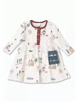 Платье для малышей с длинными рукавами в цвете Adventure Cream Tesa Babe