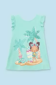 Платье для новорожденного Mayoral, бирюзовый