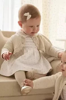 Платье для новорожденных Mayoral Newborn, бежевый