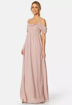 Платье для особых случаев OFF SHOULDER CHIFFON GOWN Bubbleroom, лососевый