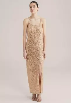 Платье для особых случаев WE Fashion, золотистый