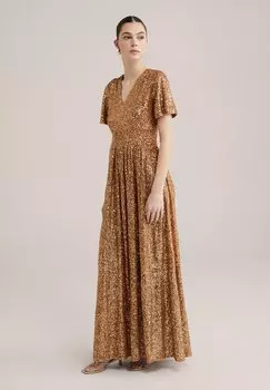 Платье для особых случаев WE Fashion, золотистый