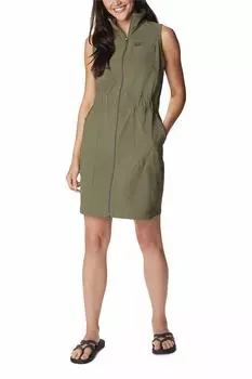 Платье для походов и походов Leslie Falls с высоким воротником Columbia, зеленый