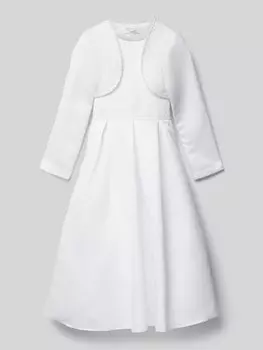 Платье для причастия с декоративными камнями Happy Girls, белый