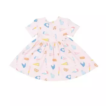 Платье для софтбола с короткими рукавами Twirly ANGEL DEAR