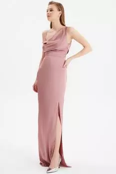 Платье для вечернего и выпускного вечера - Розовый - А-силуэт Trendyol, розовый