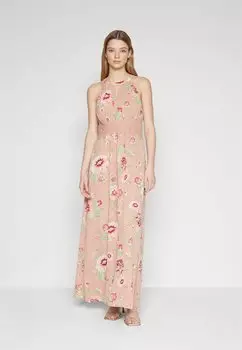 Платье для выпускного VIMILINA FLOWER MAXI DRESS VILA, цвет misty rose/rose flower