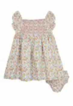 Платье дневное APPLE PEACH SMOCKED REGULAR FIT Jojo Maman Bb, бежевый