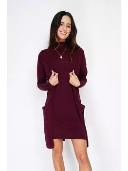 Платье до колена ASSUILI, бордовый