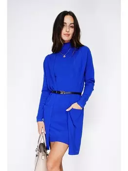 Платье до колена ASSUILI Kaschmir-Twinset, синий