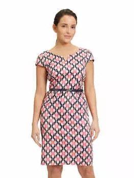 Платье до колена Betty Barclay, цвет rosa/dunkelblau