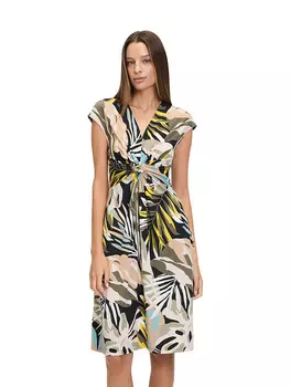 Платье до колена Betty Barclay, цвет schwarz-beige