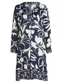 Платье до колена Betty Barclay, цвет dunkelblau/wei