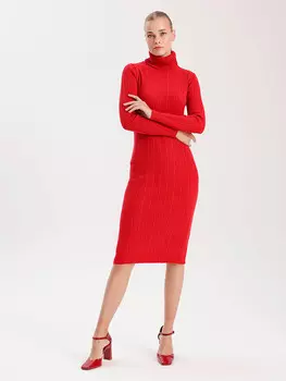 Платье до колена BGN Strickkleid, красный