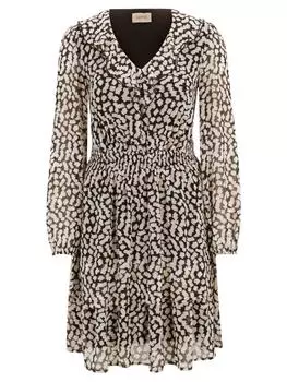 Платье до колена CARTOON, белый/черный