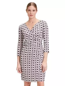 Платье до колена CARTOON Kleid, цвет Wei/Lila/Schwarz