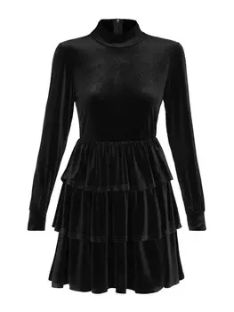Платье до колена faina Dress, черный
