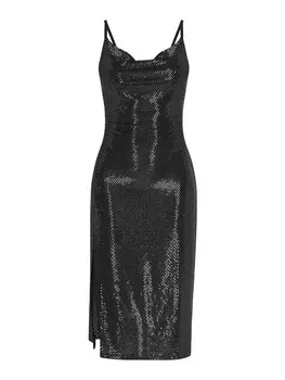 Платье до колена faina Dress, черный