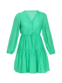Платье до колена faina Dress, зеленый