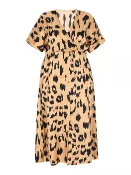 Платье до колена faina Plus Size Dress, хаки