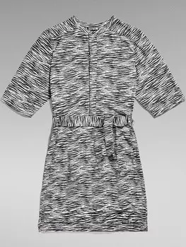 Платье до колена G-Star Kleid, черный/белый