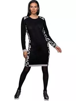 Платье до колена Heine, цвет schwarz/grau