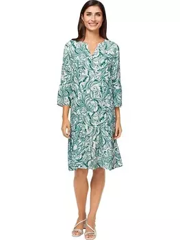 Платье до колена Heine Kleid, цвет Grn/Wei