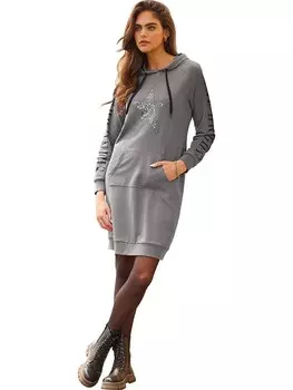 Платье до колена Heine Sweatkleid, серый