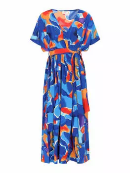 Платье до колена IZIA, цвет orange multicolor