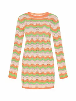 Платье до колена IZIA, цвет orange multicolor