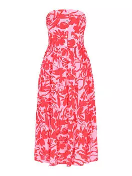 Платье до колена IZIA, цвет rose red
