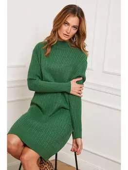 Платье до колена Josfine, зеленый