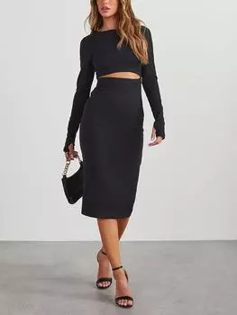 Платье до колена LA Angels, черный