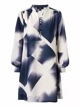 Платье до колена Mart Visser, цвет denzel kleid mit print marineblau/wei