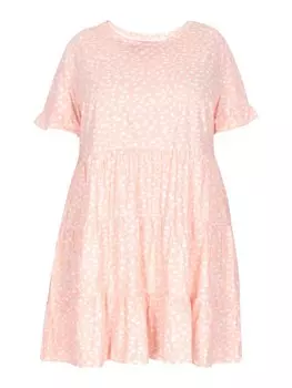 Платье до колена myMo Plus Size Dress, розовый