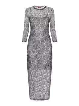 Платье до колена myMo ROCKS, цвет white black