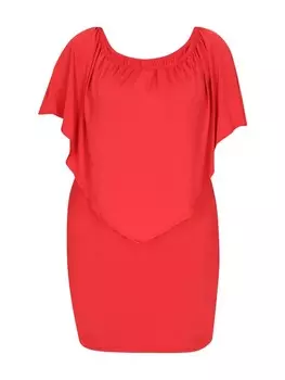 Платье до колена NAEMI Plus Size Dress, красный