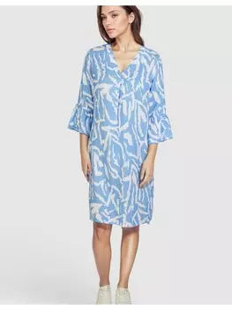 Платье до колена Navigazione, цвет hellblau/wei