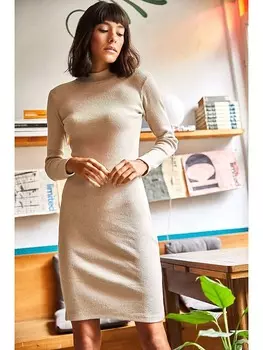 Платье до колена Olalook, кремовый