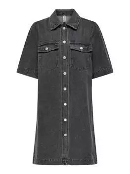 Платье до колена ONLY, цвет washed black